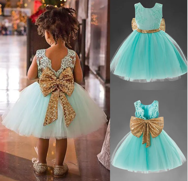 Western Style Sequin Girl Summer Frock Designs Kids Clothes Girls Tutu Party Dress   WG0029