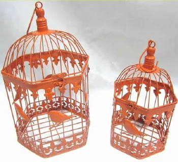 Bunga Kandang 2 Sets Logam Birdcage Rumah Dan Dekorasi Taman