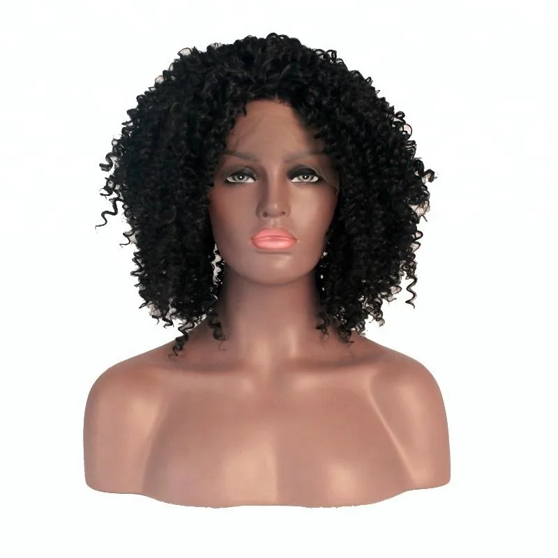 

afro short kinky curly bob wigs for black women, 1bt30