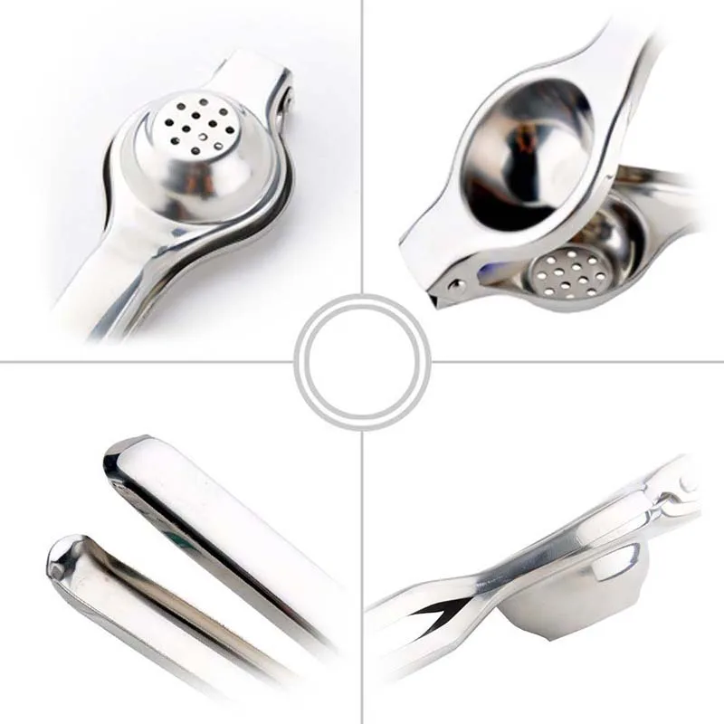 Lemon Squeezer With Pvc Black Handle Premium Quality Stainless Steel