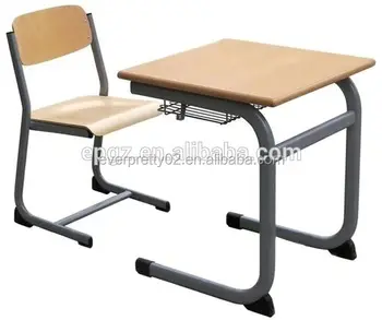 Hot Sale Canada Plywood School Furniture Desk And Chair With Epoxy