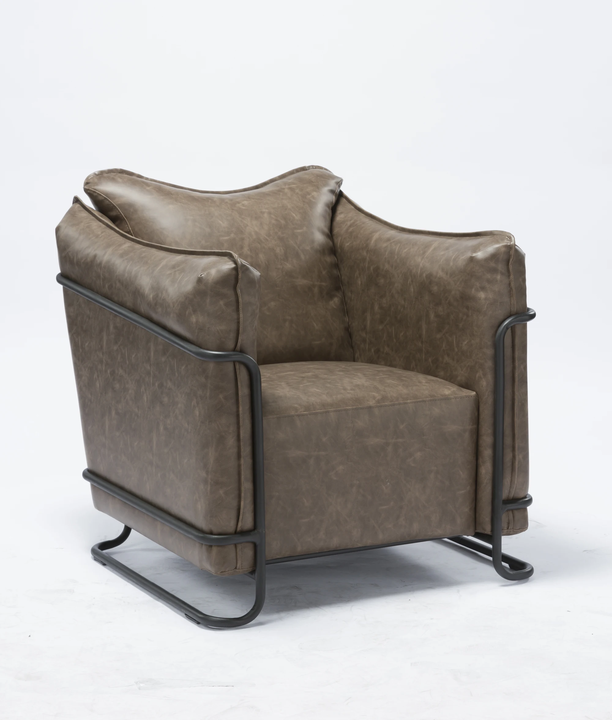 金属框架客厅沙发椅,口音椅 sessel 酒店休闲椅,家居家具 chaise