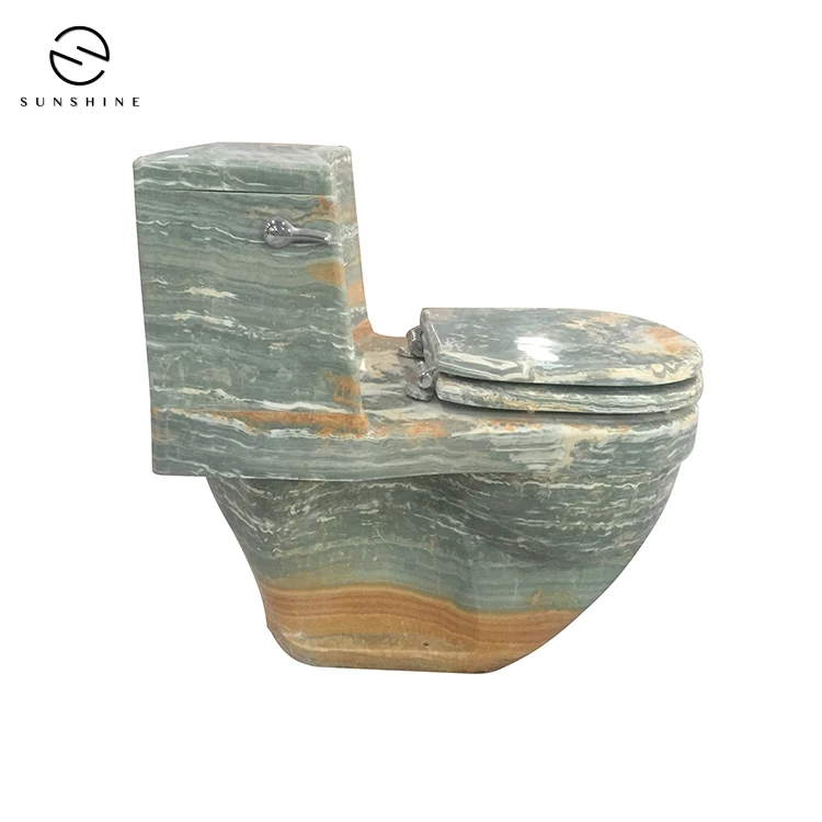 Custom Hand-made Blue Onyx Marble Stone Toilet