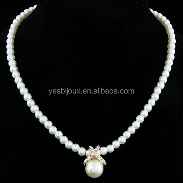 

imitation pearl necklace jewellery fake pearl neckless