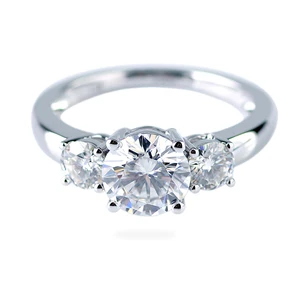 wholesale 925 silver fashion Moissanite ring for women gift