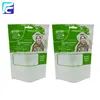 New Year Customized plastic food grade doypack whey protein powder bag with clear window