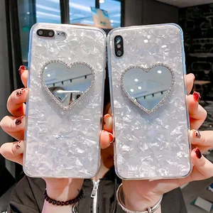 Heart Shape Mirror Phone Case iPhone XMAX XR 8P 7 6 6S