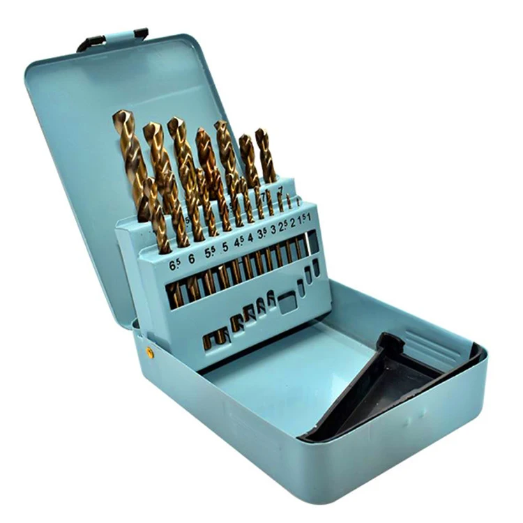 25pcs Hss Straight Twist Drill Bits 1 2 3 4 5 6 7 8 9 10 11 12 13mm