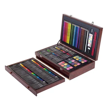 142 Piece Deluxe Drawing Case Kids Wood Art Set - Buy Wood Art Set ...