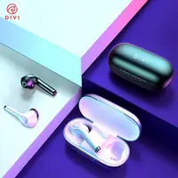 

DIVI 2019 new product sports earbud 5.0 TWS true wireless earphone headphone bluetooh with charging box earbuds for mobile phone