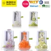 5 interchangeable stainless steel blades kitchen manual plastic box vegetable spiralizer slicer madeline cooking cutter
