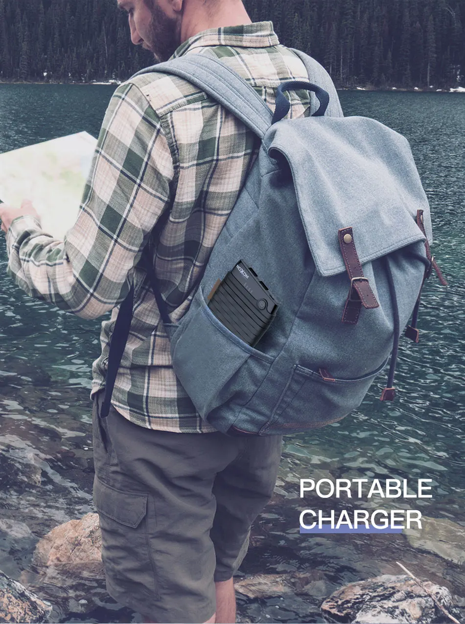 High Capacity Portable USB Output 10000 Mah Wallet Powerbank Screen Mobile Power Bank 10000mAh - ANKUX.COM