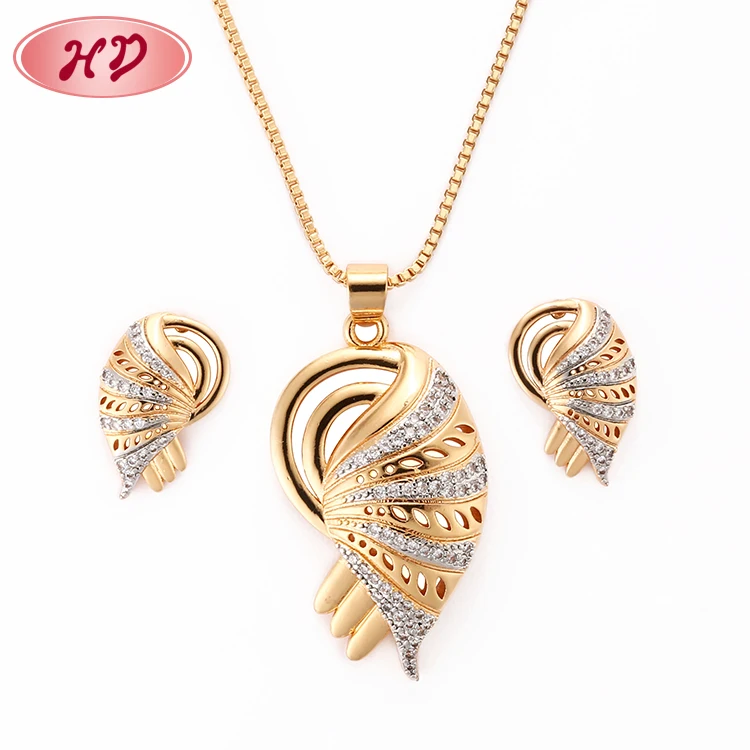 

Beautiful Designed Earrings And Necklace Wholesale Dubai Gold Jewellery Designs Photos