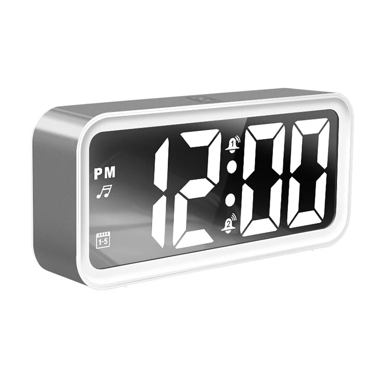 

Buy digital led alarm clock voice control 8.3' large led screen adjustable brightness dimmer for office desk