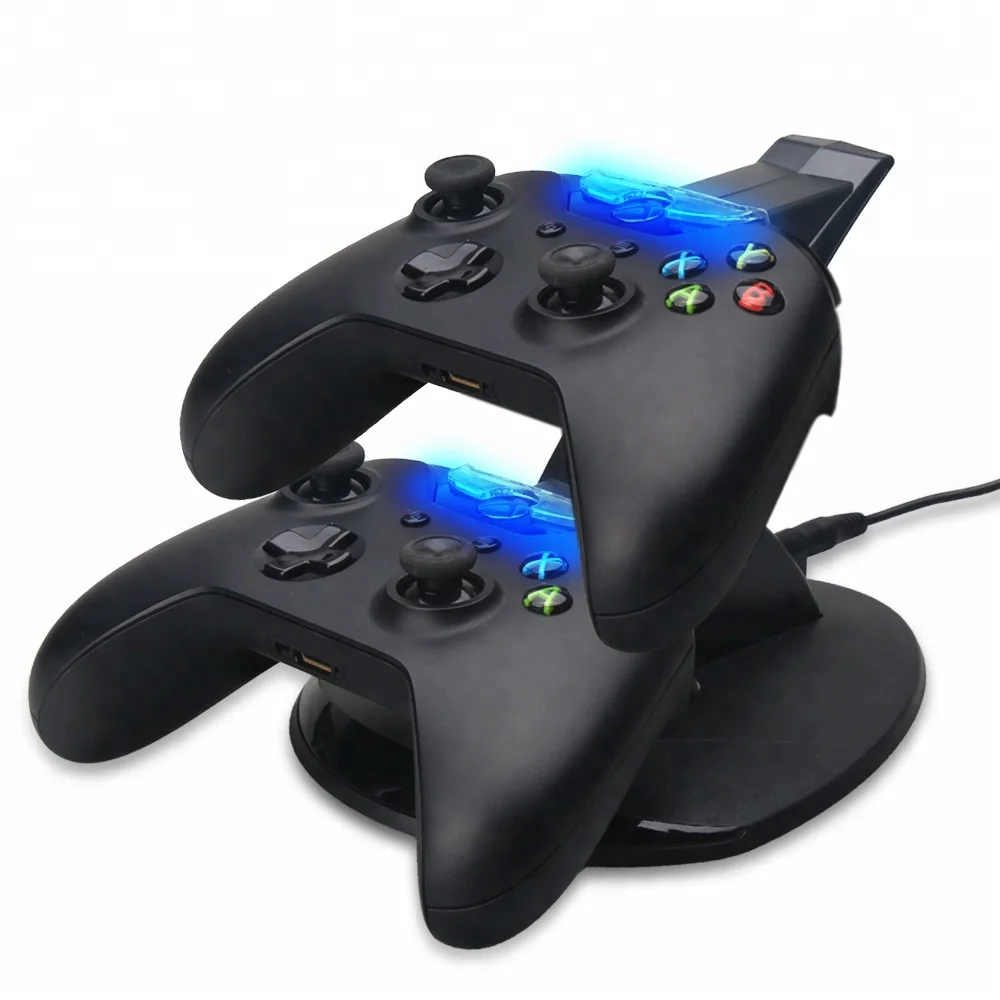 

Dual USB Charging Dock Station Stand for Xbox One Game Controller, Black