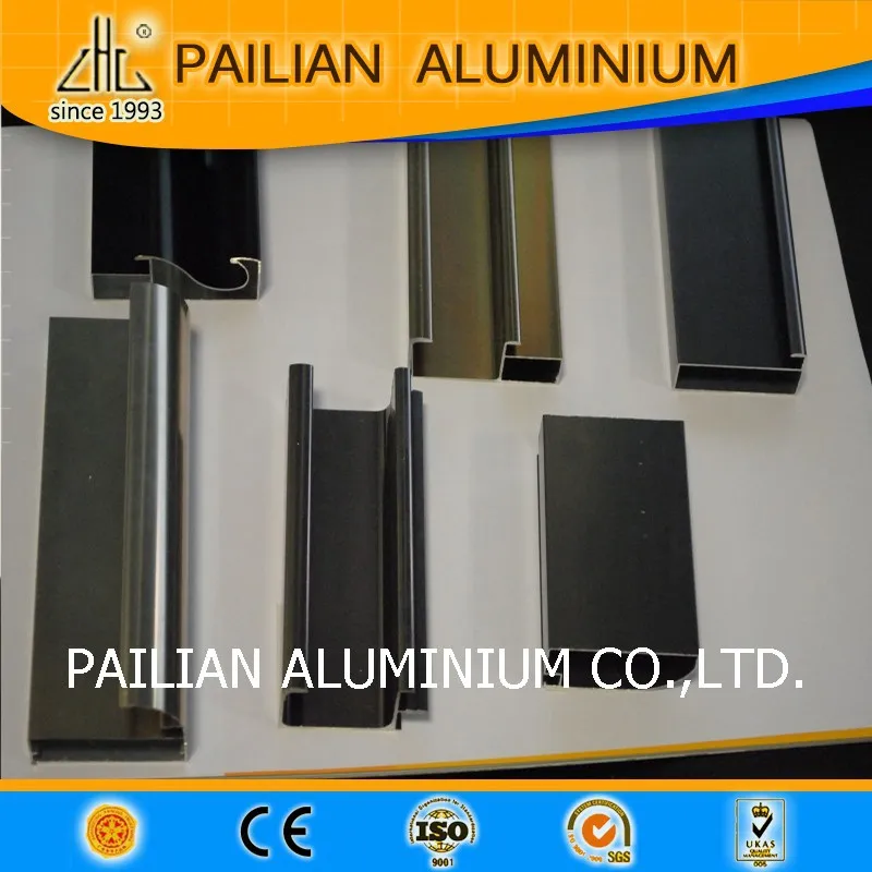 Hot!! Hoge kwaliteit glazen vitrinekast met led verlichting, glas aluminium vitrinekast Hot!! Hoge kwaliteit glazen vitrinekast met led verlichting, glas aluminium vitrinekast