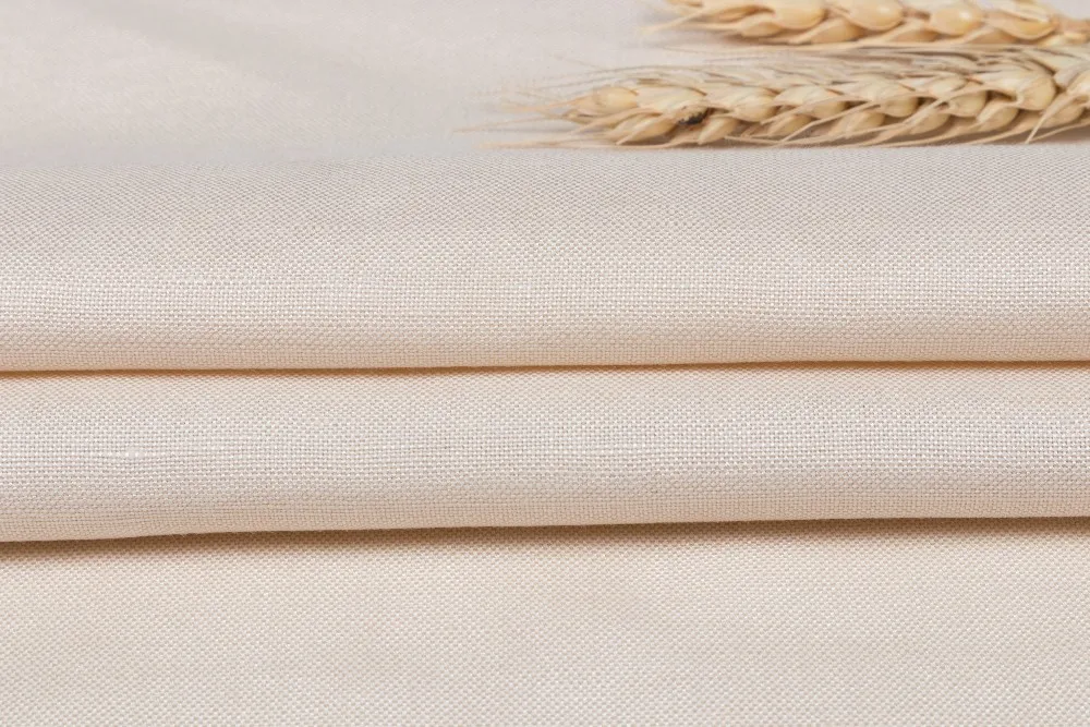 Wholesale 55 Linen 45 Viscose Plain Fabric For Clothing,Yarn Dyed