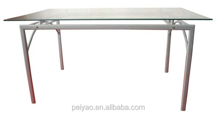 
Cheap Dining Room Furniture Glass Dining table set with chairs 