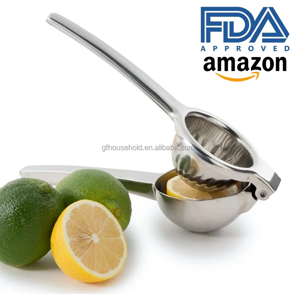 

Heavy Duty Solid Citrus Juicer Manual Durable Anti-corrosive Juicer Lemon Squeezer Stainless Steel 304 (18/10) Handheld Press