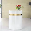 Modern White Small Curved Reception Counter Beauty Salon Store Front Desk