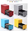 Wholesale A4 file office 3 drawers mobile archive cabinet hanging file moveable cabinet with wheels