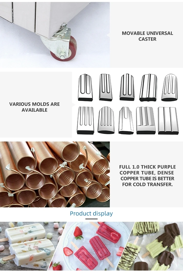 One Two Four Moulds Popsicle Machine Commercial Ice Lolly Making Machine Stick  Ice Popsicle Machine