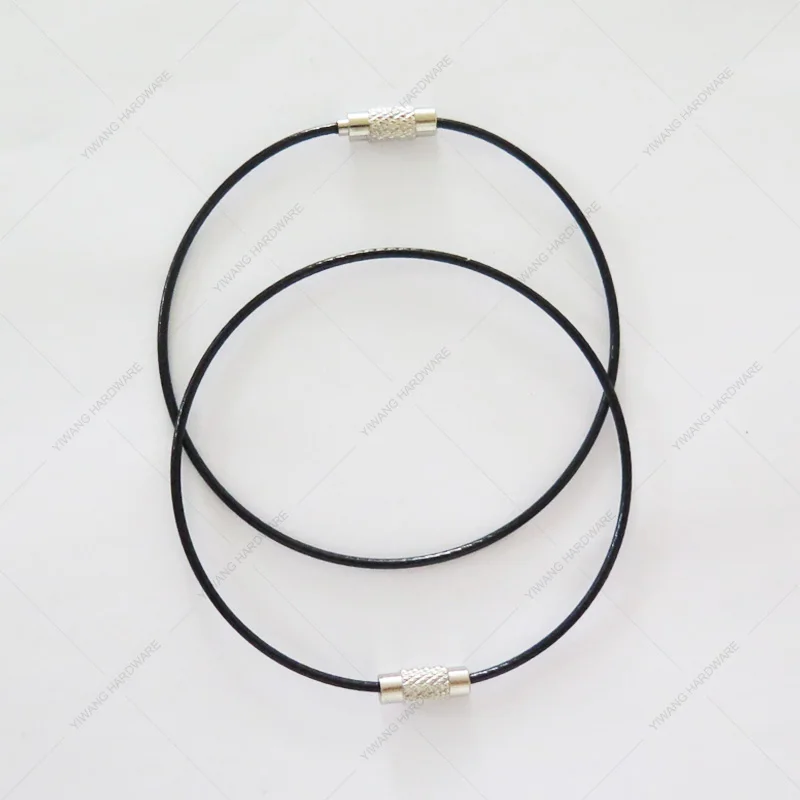 
Black Screw Lock Keychain 180MM Key Ring 