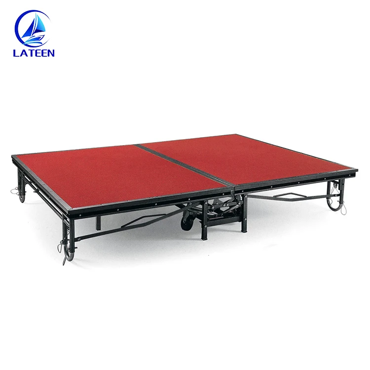 High Quality Event Show Height Adjustable Metal Foldable Mobile Stage For Sale