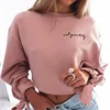 Europe And The United States Women'S New Foreign Trade Fall 2020 Fashion Women Autumn Long Sleeve Letter Sweater