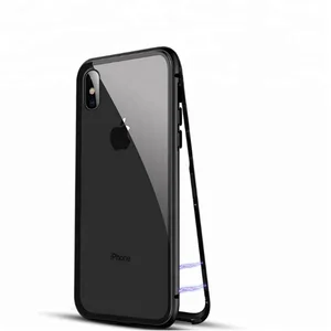 Magnetic Metal Bumper & Glass Hard Shell Mobile Phone Case