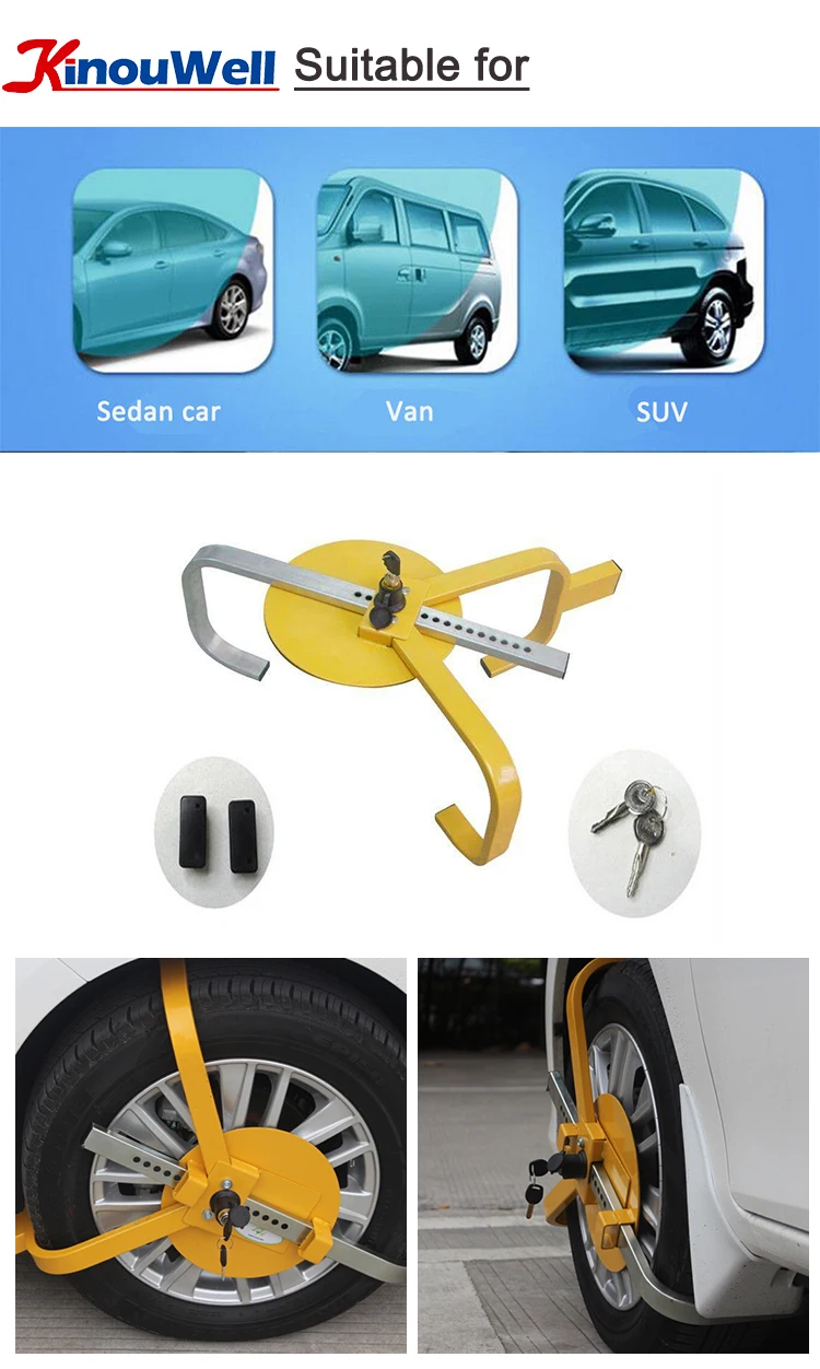 Universal Yellow Anti Theft Car Wheel Tyre Lock Buy Universal Yellow