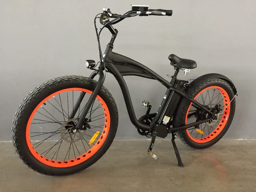 fat tire beach cruiser electric bike