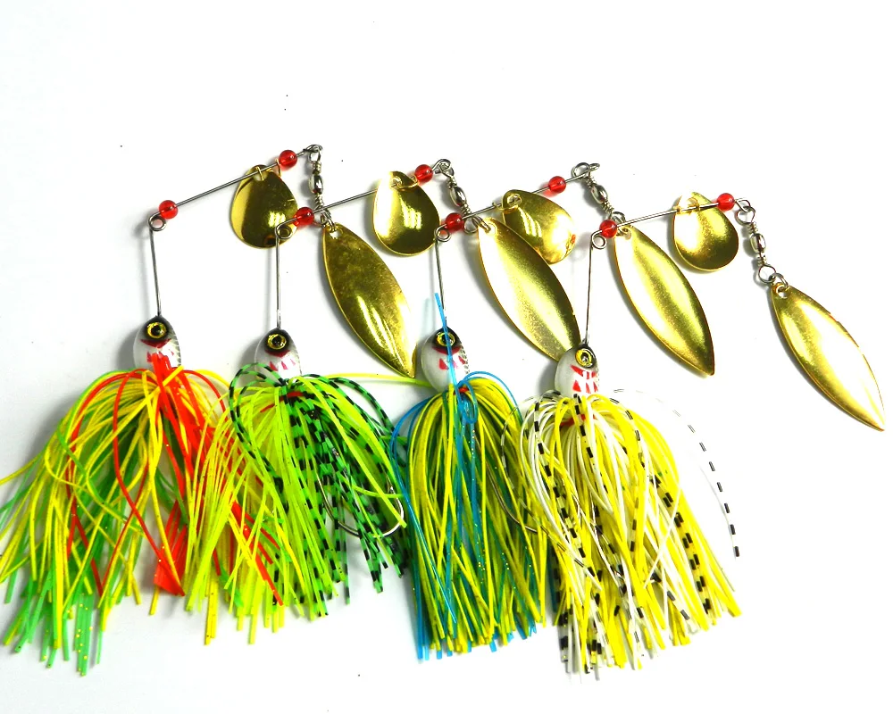 HENGJIA Bass Buzzbait Fishing Lure Metal Spinnerbait