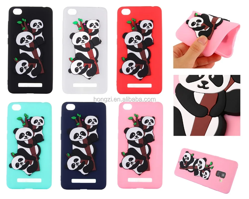 

2018 Funny 3D Panda Soft Silicone Case Back Cover For Redmi 4A for redmi note 5A for xiaomi more model in stock