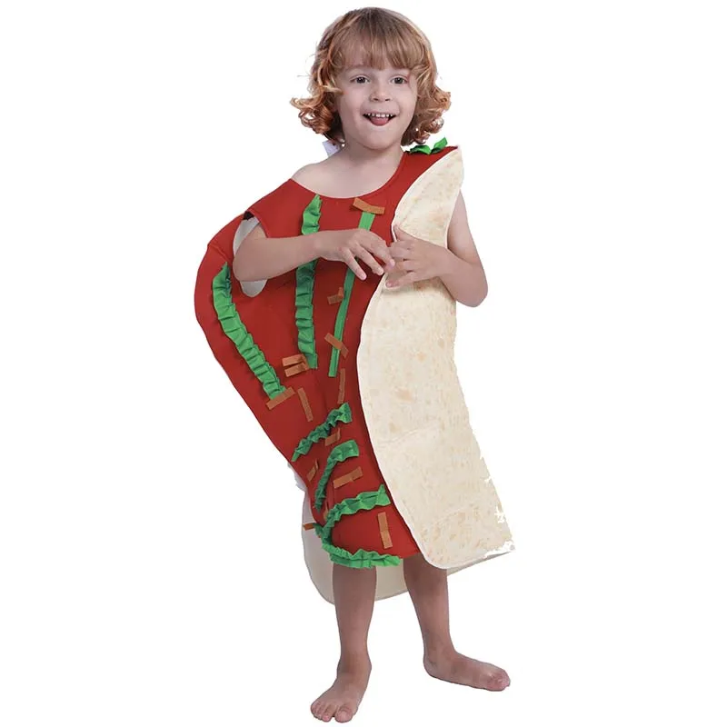 Rts Hot Sale Halloween Costume Kids Cute Boys Jumpsuit Food Mascot Costumes Child Taco Cosplay Costume Buy Cosplay Costume Mascots Halloween Costume Kids Product On Alibaba Com