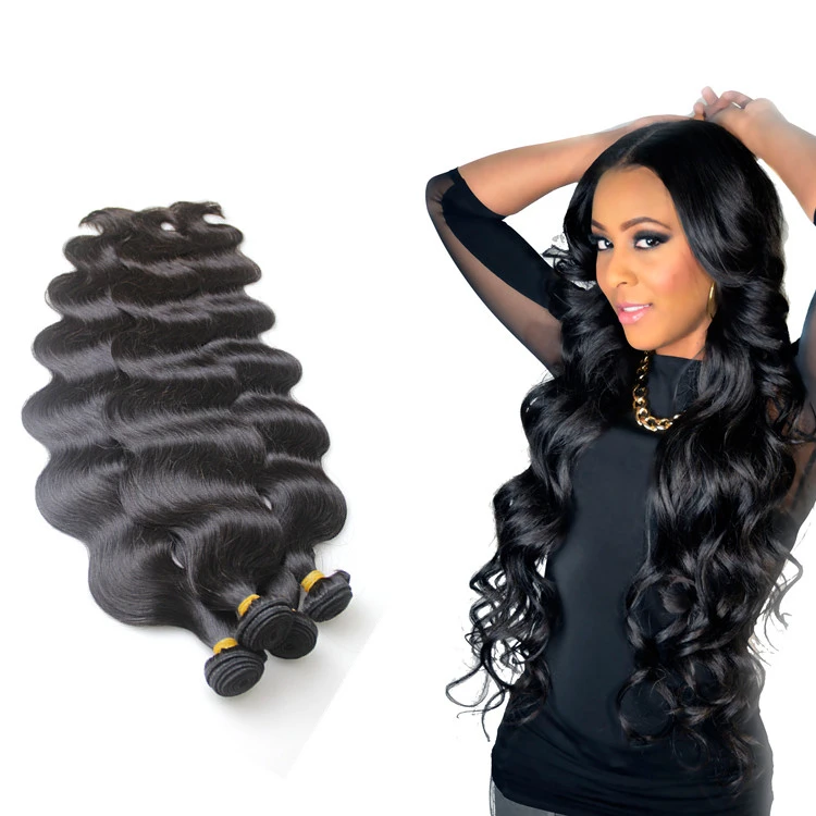 

Wholesale cheap hair 40 inch brazilian body wave hair bundles, wholesale body wave brazilian hair, Natural color #1b