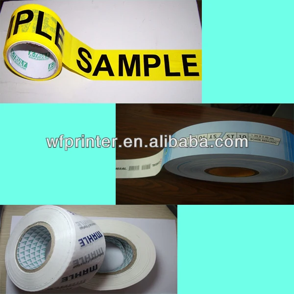 printing products of the tape machine
