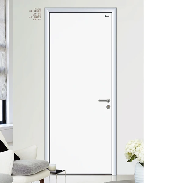Plain White Door Aluminium Frame Interior Door - Buy ...
