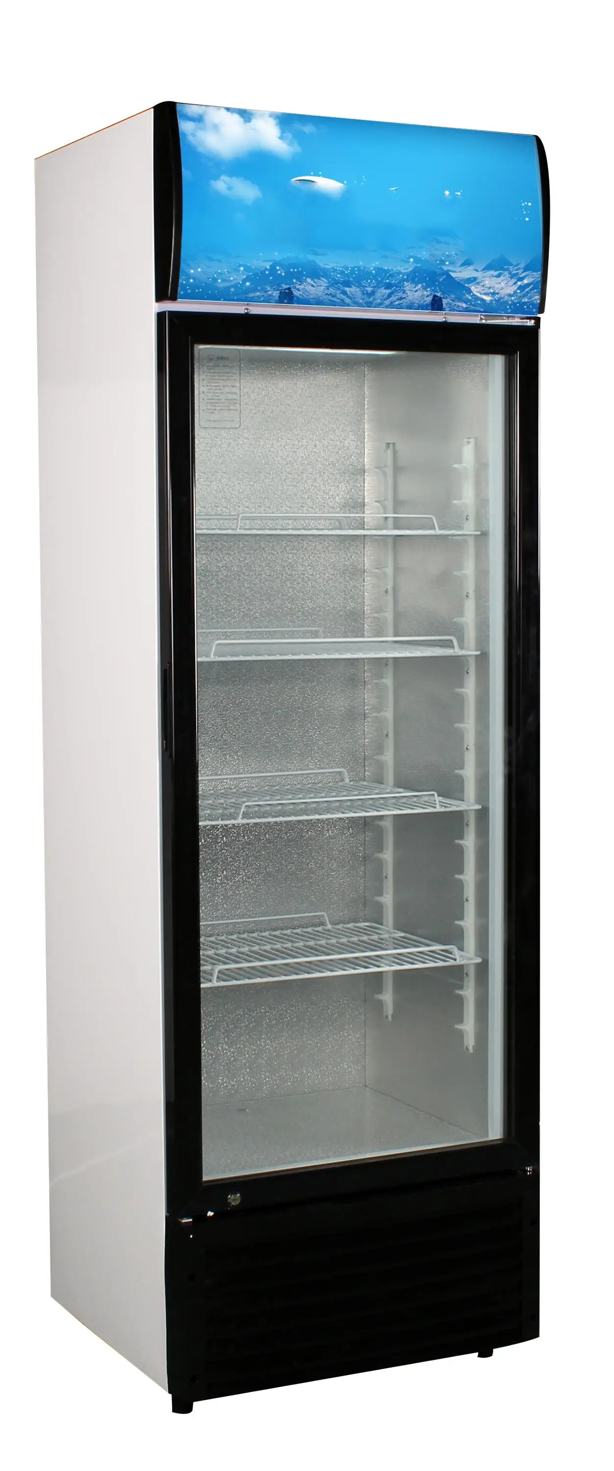 шкаф холодильный со стеклом бирюса