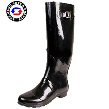 black rubber boots womens