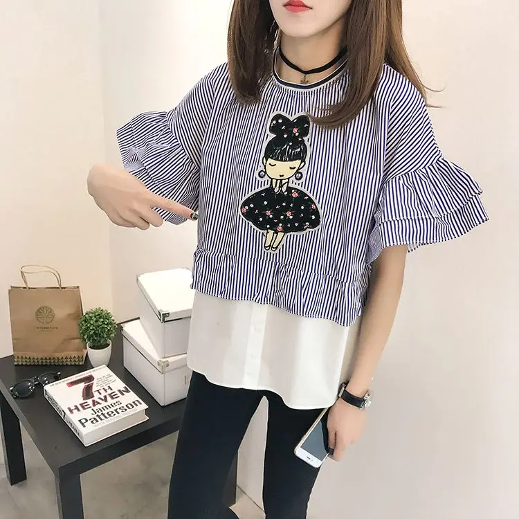 

China gold manufacturer economic women floral blouse, As picture color