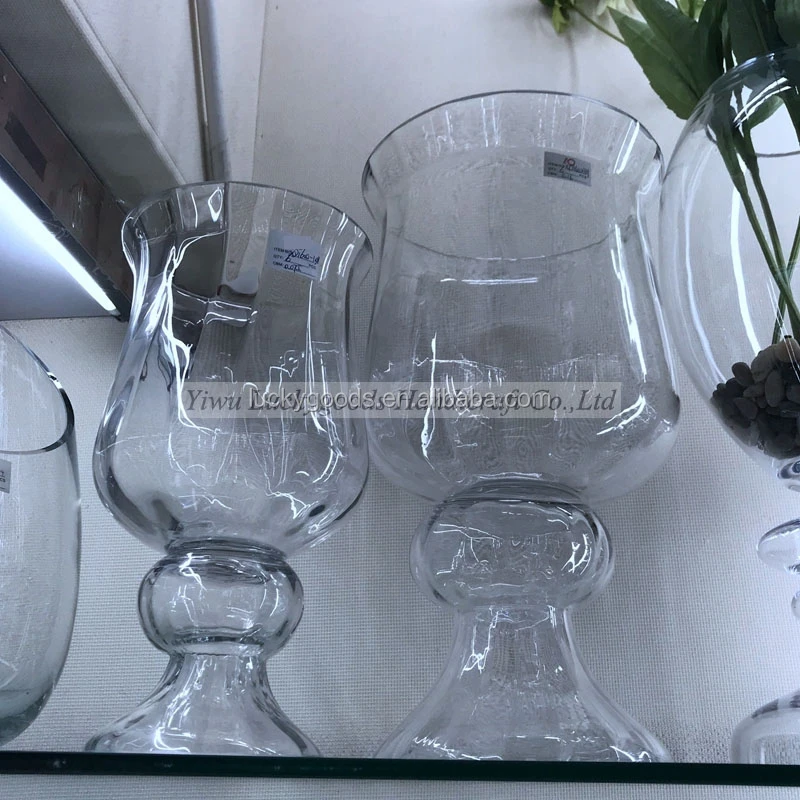 Lhp061 Indoor Decorative Handblown Gold Colored Decorative Glass Vase