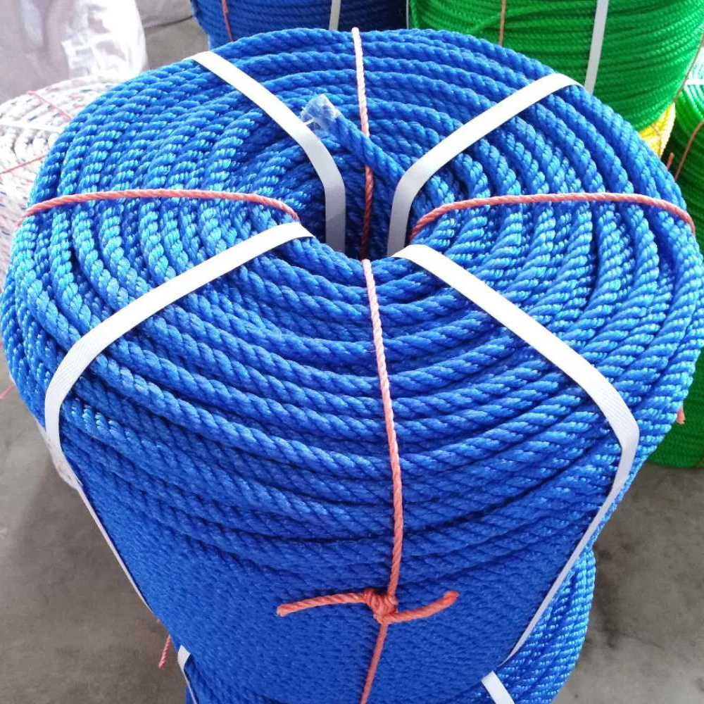 High Quality 3/4 Strands Twisted Hdpe Rope In Green - Buy 4 Strands ...
