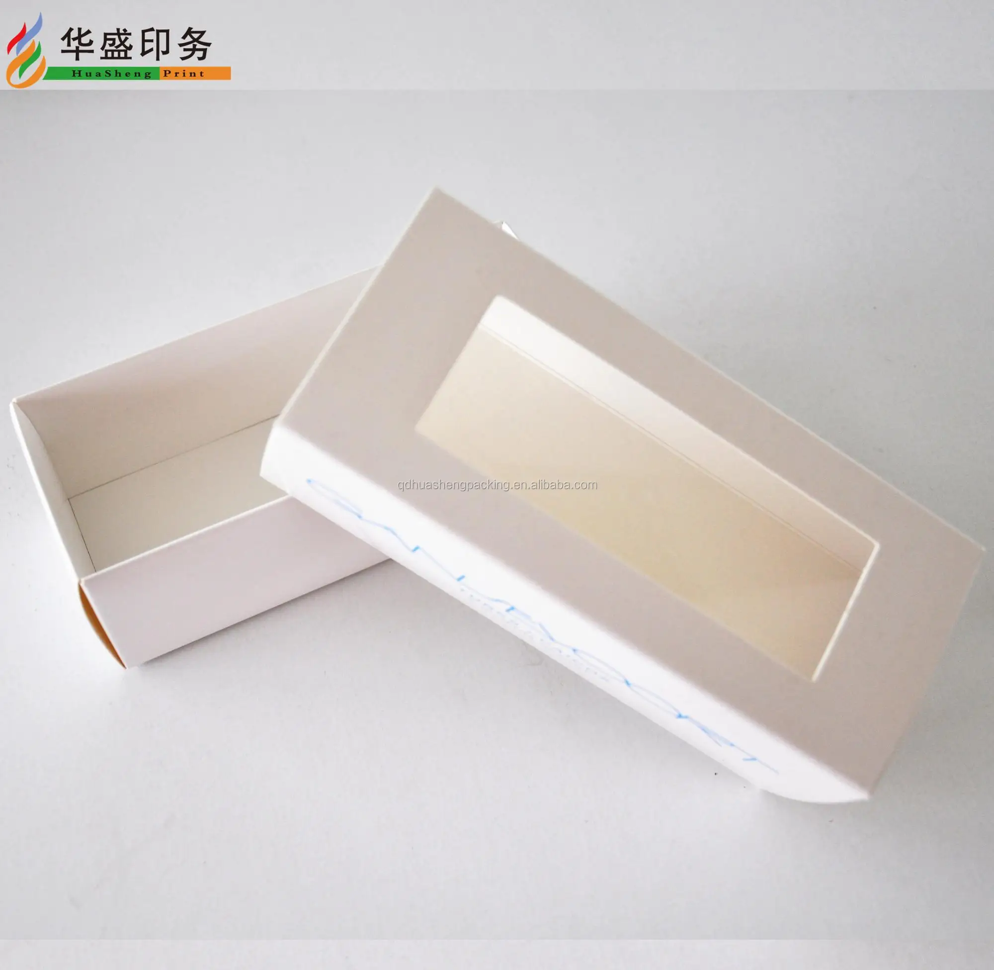 100 Factory Luxury Gift Box See Through Lid Cardboard Box With Pvc
