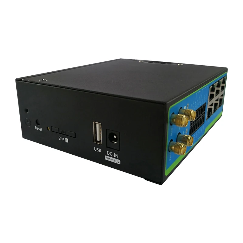 

Customized High Quality Support 9-36V 4G Lte Industrial Wireless Wifi Router, Black