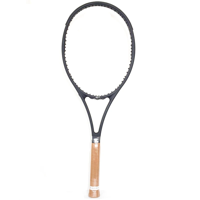 

Powerti PS97 Black Tennis Racket Federer Men Foamed Handle Carbon Fiber Handle 4 1/4,4 3/8,4 1/2 with Bag