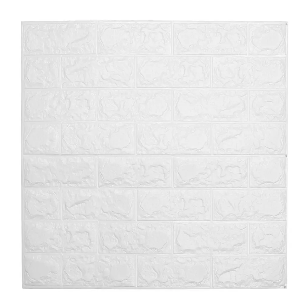 Occitop 3D Brick Wall Stickers, PE Foam Self-adhesive Wallpaper Removable and Waterproof DIY Wall Decor Brick Art Wall Tiles for Home TV Sofa Background Living Room Decoration