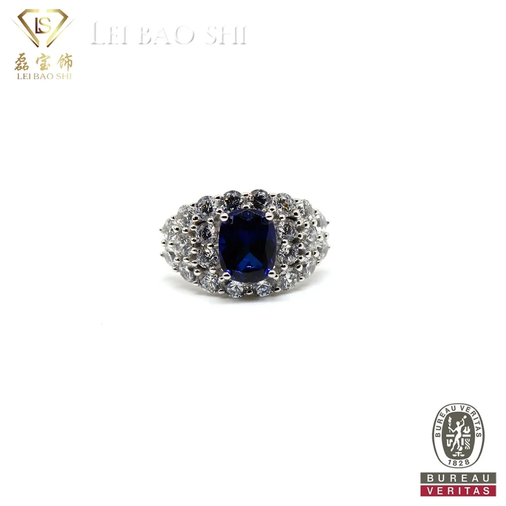 Milgrain Detail Flower Diamond Engagement Ring Blue Sapphire in 14k White  Gold