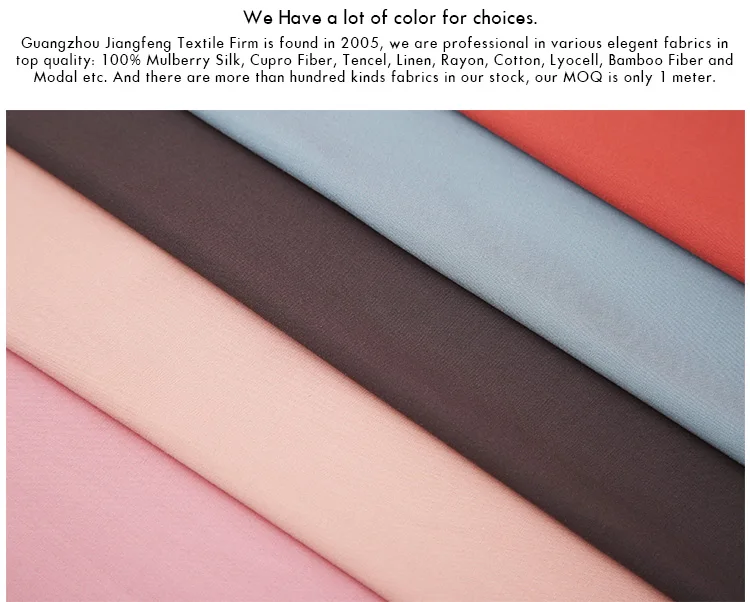 P8 2018 New Solid Dyed 115gsm Knit Tencel 150width Polyester 100