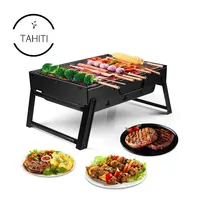 

Folding portable charcoal BBQ for outdoor smoker Durable Mini Foldable barbeque grill